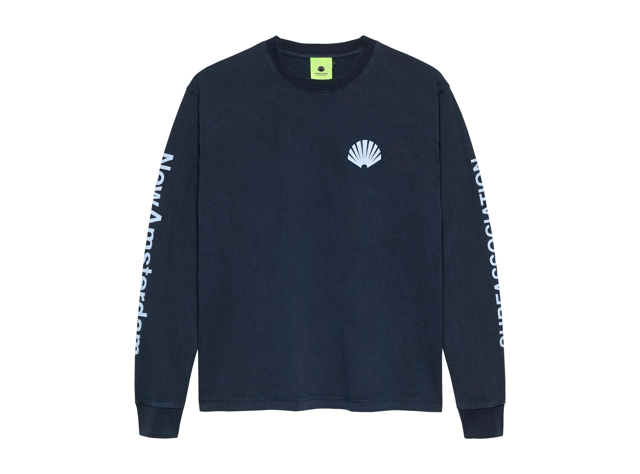 Logo Longsleeve Navy Denim Blue 2502085002 New Amsterdam Surf Association Logo Longsleeve Navy Denim Blue 2502085002
