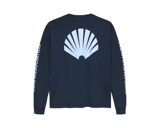 New Amsterdam Surf Association Logo Longsleeve Navy Denim Blue 2502085002