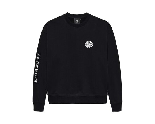 New Amsterdam Surf Association Logo Crewneck Black White 2502097002