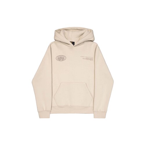 World Logo BP Hoodie Organic Beige 258337 627