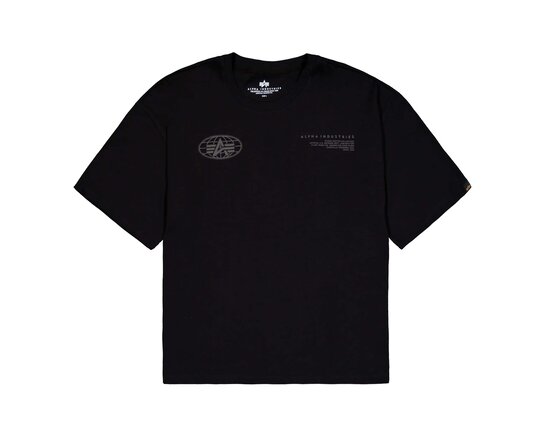 Alpha Industries World Logo Back T-Shirt Black 25814 03