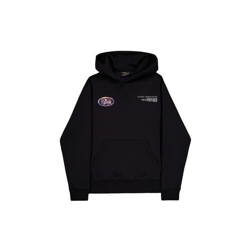 Wold Logo Metallic BP Hoodie Black 253841 03