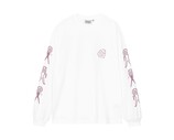 Carhartt WIP LS Terrestrial T-Shirt White Pink Fog I035227.34F.PG.03