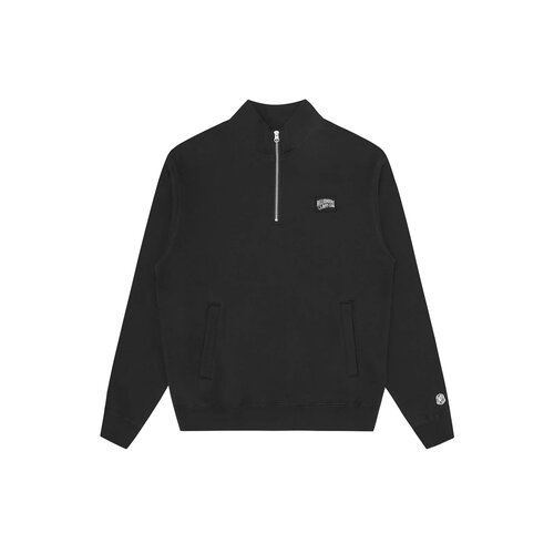 Small Arch Logo Quarter Zip Crewneck Black BC111