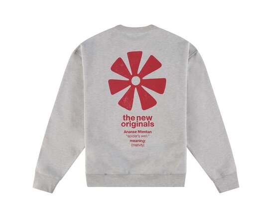 The New Originals Adinkra Crewneck Light Grey Melange TNO441