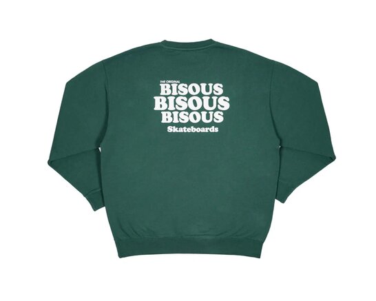 Bisous Crewneck Grease Forest Green FW25 23