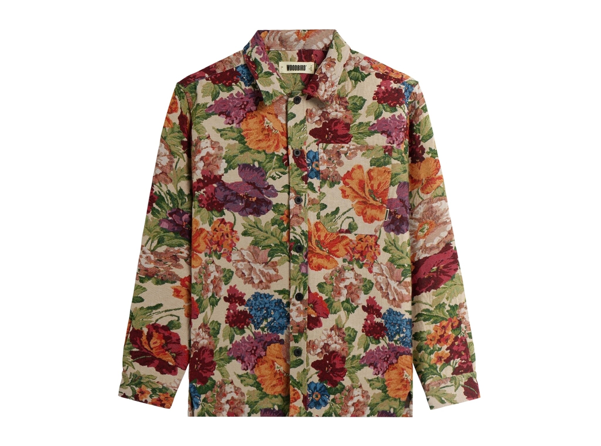 WBGlixto Jaquard Shirt Light Blue 2536 709 Woodbird WBGlixto Jaquard Shirt Light Blue 2536 709