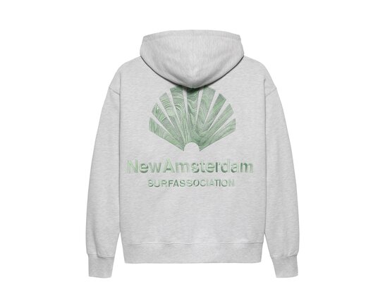 New Amsterdam Surf Association Logo Line Hoodie Ash Teal 2502098001