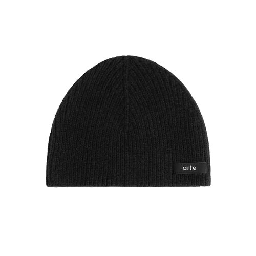 Label Beanie Black AW25 152AC