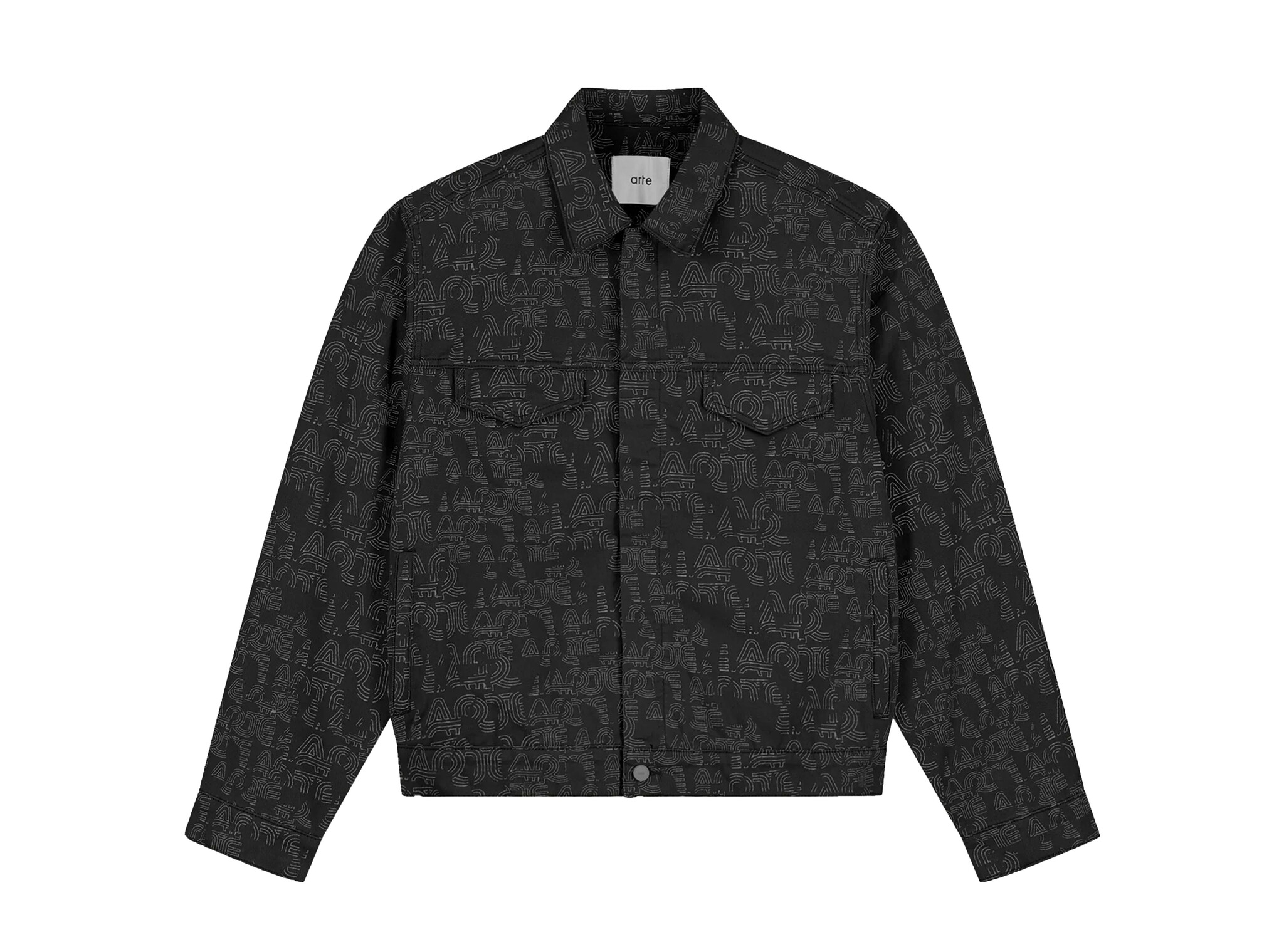 Allover Arte Jacket Black AW25 189J Arte Antwerp Allover Arte Jacket Black AW25 189J