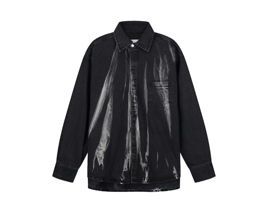 Arte Antwerp Denim Shirt Black Denim AW25 0295
