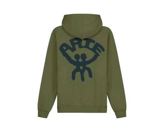Arte Antwerp Together Hoodie Green AW25 228H