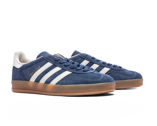 Adidas Gazelle Indoor Night Indigo Off White Gold Metallic JQ8393
