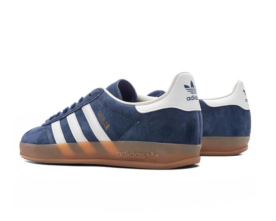 Adidas Gazelle Indoor Night Indigo Off White Gold Metallic JQ8393