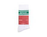 Bruut Retro Sock White Green BT2550 001