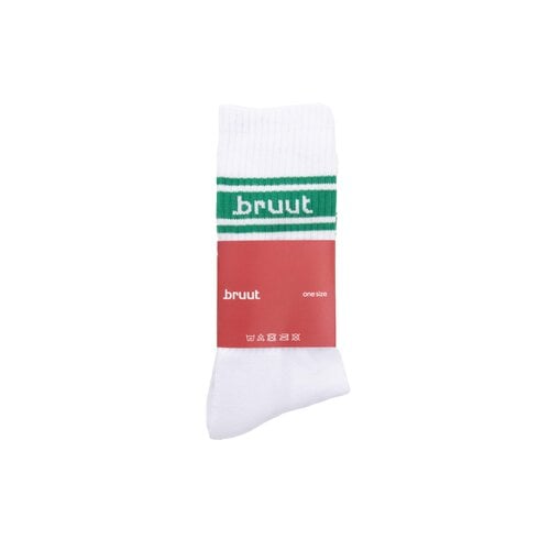 Retro Sock White Green BT2550 001