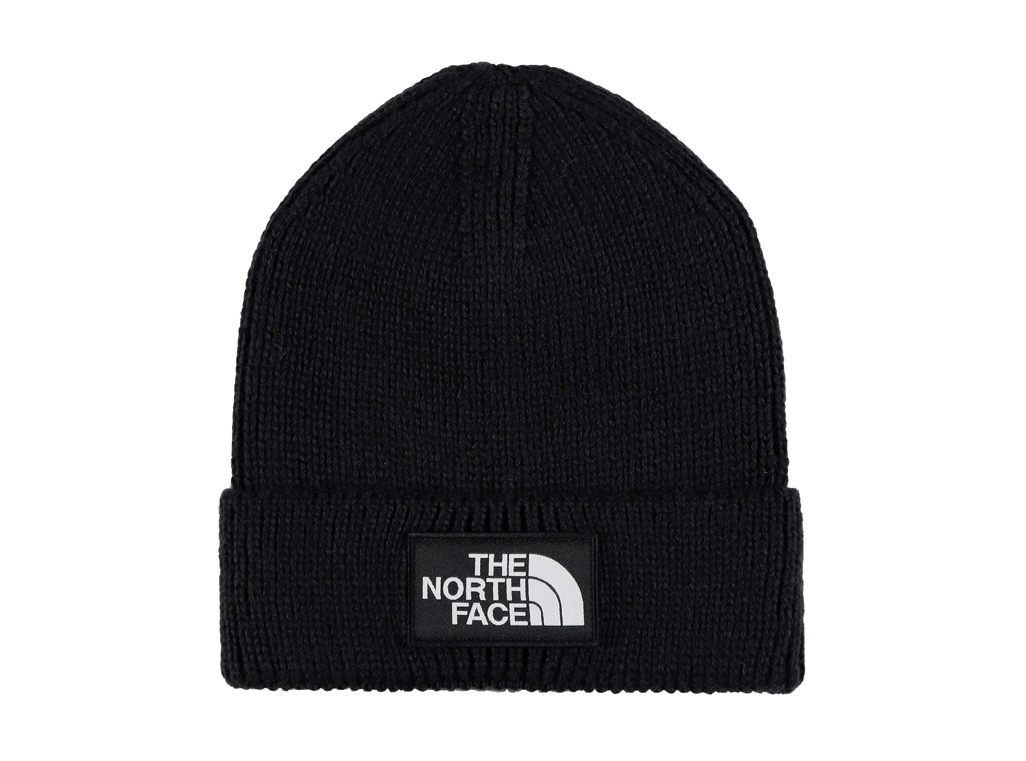 Logo Box Cuffed Beanie Black The North Face Logo Box Cuffed Beanie Black