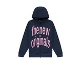 The New Originals Big Logo Zip Hoodie Navy Blue Pink  TNO442