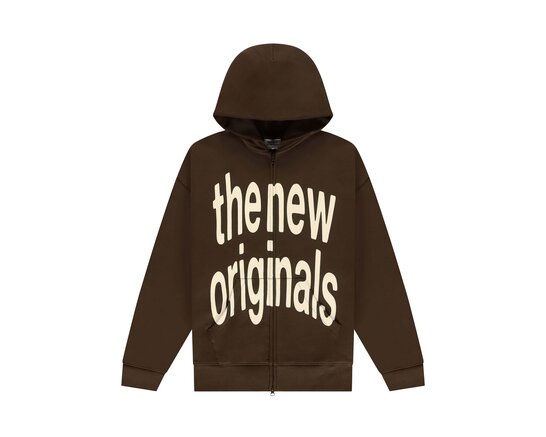 The New Originals Big Logo Zip Up Acid Brown TNO446