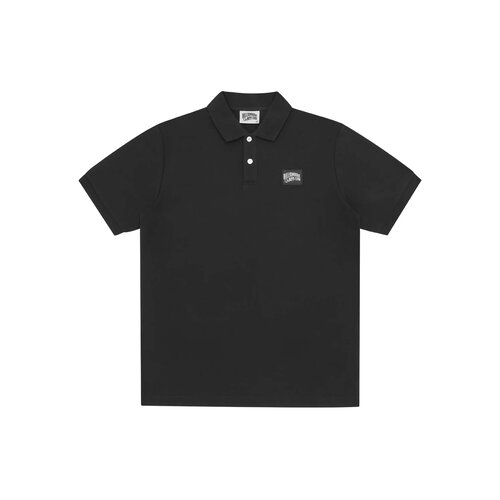 Woven Patch Arch Logo Polo Black BC108