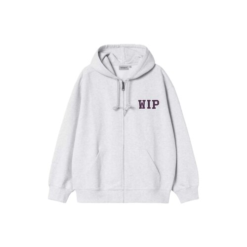 Hooded Mini Wip sweat Jacket Ash Heather Stone Washed I035619