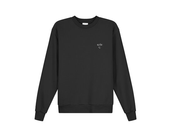 Heart Crewneck Black AW25 110C Arte Antwerp Heart Crewneck Black AW25 110C