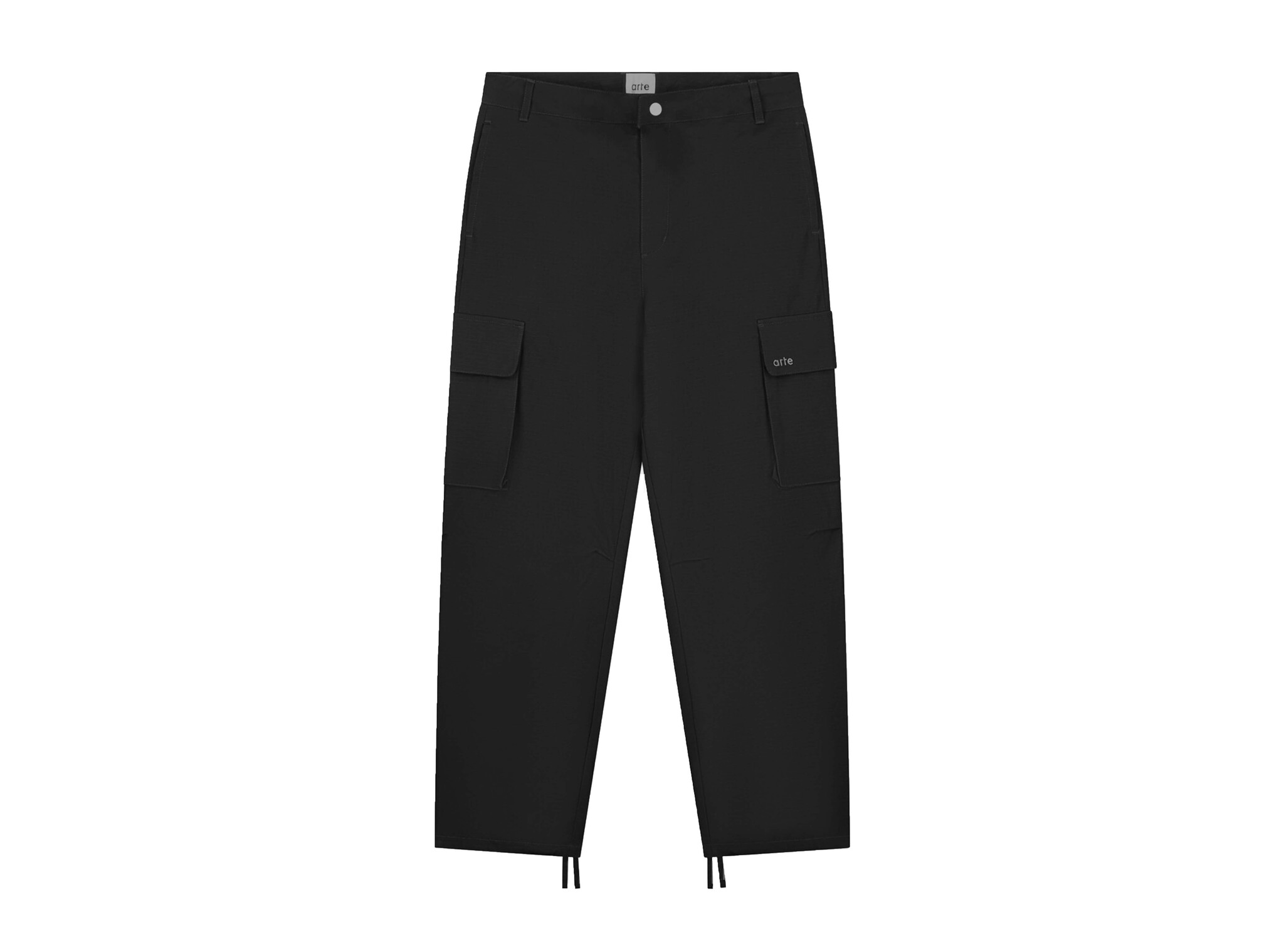 Waxed Ripstop Pants Black AW25 049P Arte Antwerp Waxed Ripstop Pants Black AW25 049P