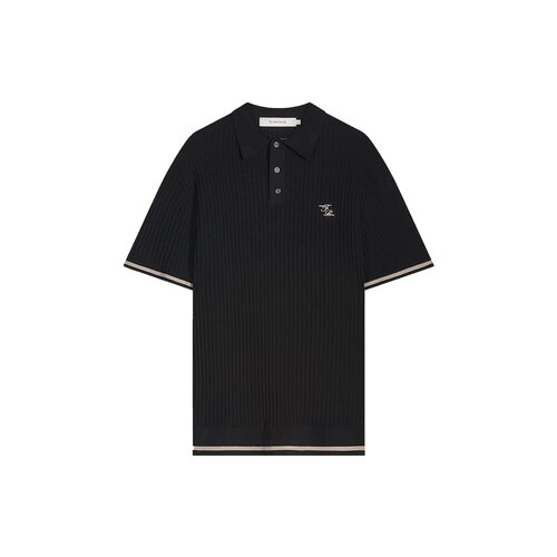 Fine Knit Polo Black 42257050 0127