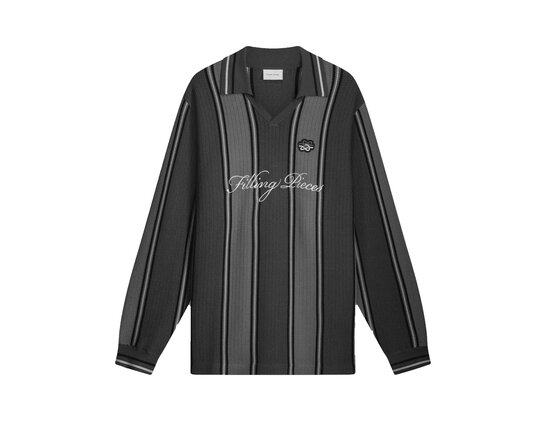 Knit Football Jersey Black Grey 42257450 0148 Filling Pieces Clothing Knit Football Jersey Black Grey 42257450 0148