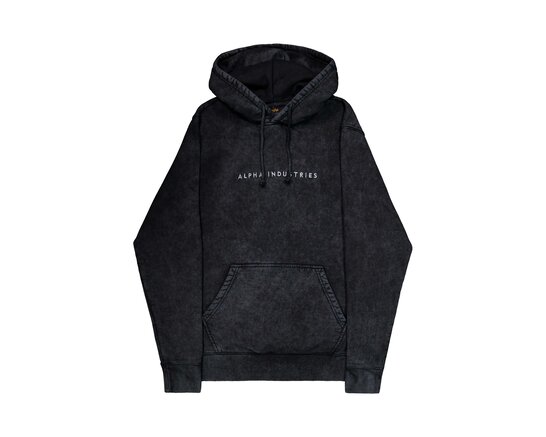 Acid Logo Hoodie Black 258339 03 Alpha Industries Acid Logo Hoodie Black 258339 03