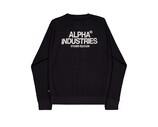 Studio Waffle Sweatshirt Black 258300 03 Alpha Industries Studio Waffle Sweatshirt Black 258300 03