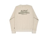 Studio Waffle Sweatshirt Organic Beige 258300 627 Alpha Industries Studio Waffle Sweatshirt Organic Beige 258300 627