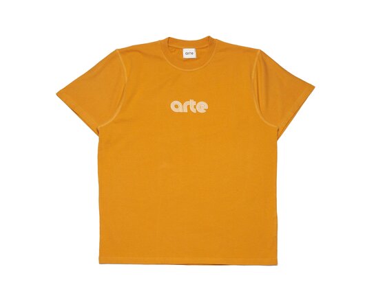 Taut Embroi Logo Tee Inca Gold SS23 020T Arte Antwerp Taut Embroi Logo Tee Inca Gold SS23 020T