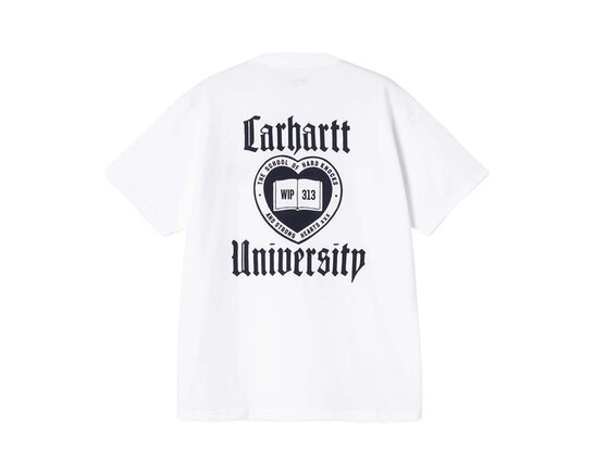 SS Schooling Tee White I035453 Carhartt WIP SS Schooling Tee White I035453
