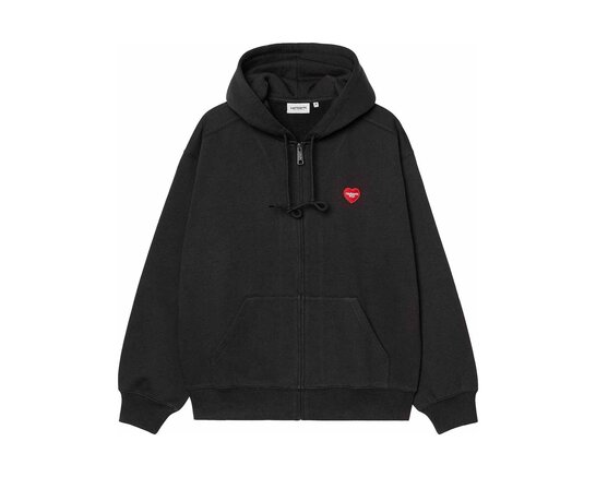 Carhartt WIP Hooded Heart II Hartt Sweat Jacket Black I035176