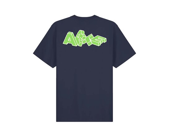 Arte Antwerp Blocks Print Tee Navy AW25 100T