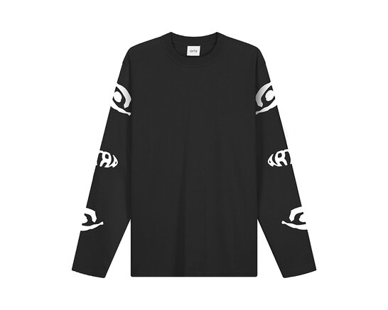 Eye Sleeve L/S Black AW25 216LS Arte Antwerp Eye Sleeve L/S Black AW25 216LS