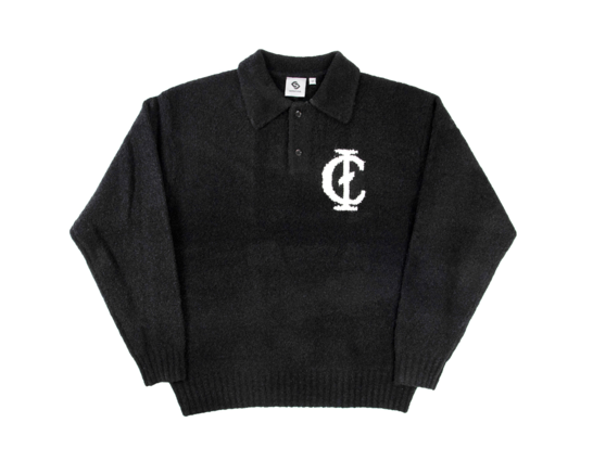 Comfort Club Gamma Knit Polo Black CC 54012 700