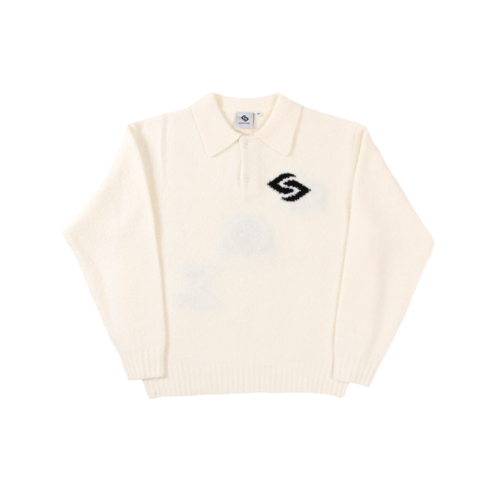 Omega Knit Polo Off White CC 54012 000