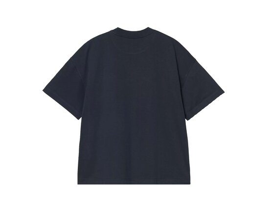 Carhartt WIP SS Signature Script T-shirt Deep Night Glassy Pink I033828.3CF.XX.03