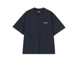 Carhartt WIP SS Signature Script T-shirt Deep Night Glassy Pink I033828.3CF.XX.03
