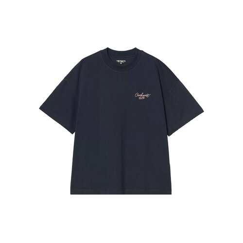 SS Signature Script T-shirt Deep Night Glassy Pink I033828.3CF.XX.03