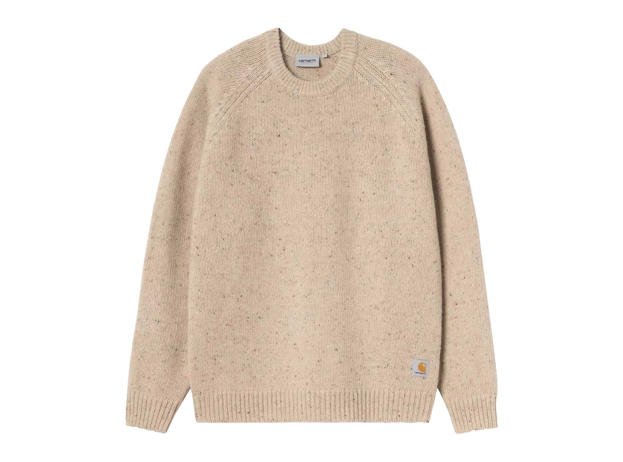Carhartt WIP Anglistic Sweater Speckled Fleur De Sel I010977.3AU.XX.03