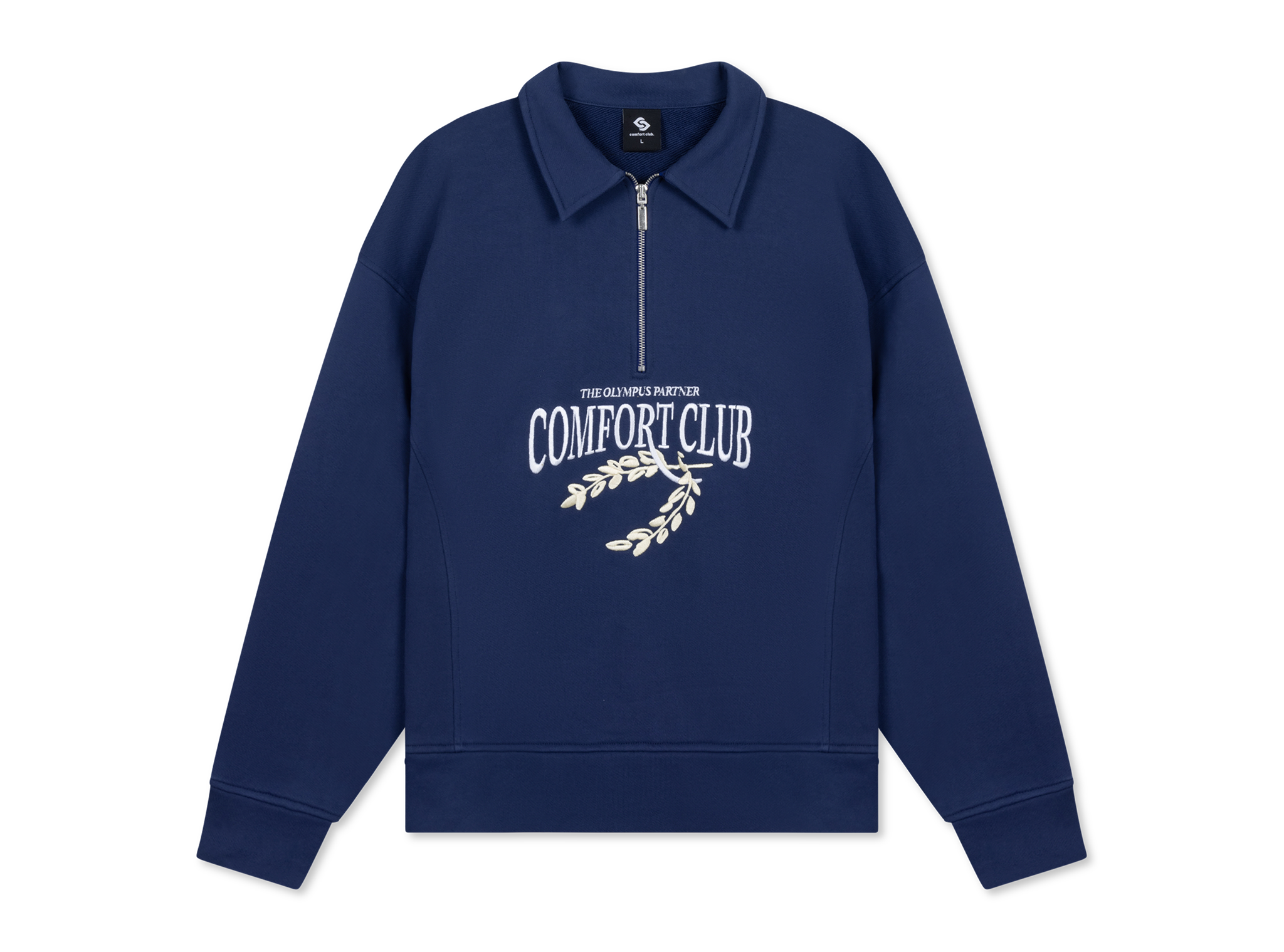 Laurel Half Zip Medieval Blue CC52019 600 Comfort Club Laurel Half Zip Medieval Blue CC52019 600