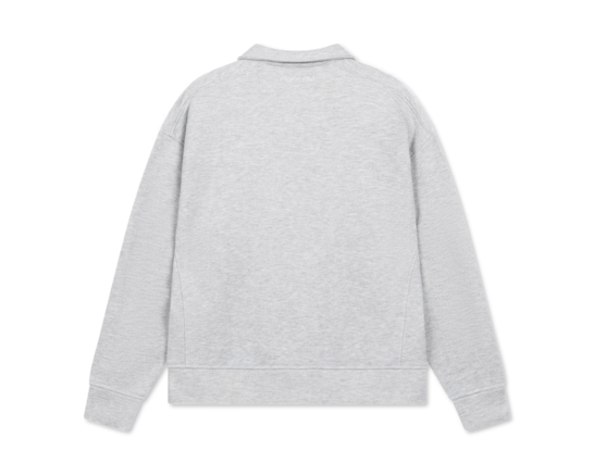 Comfort Club Logo Quarter Zip Light Gray Marl CC52018 202
