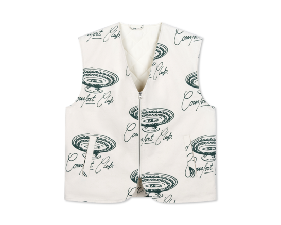Comfort Club Meander Vest Off White CC54011 109