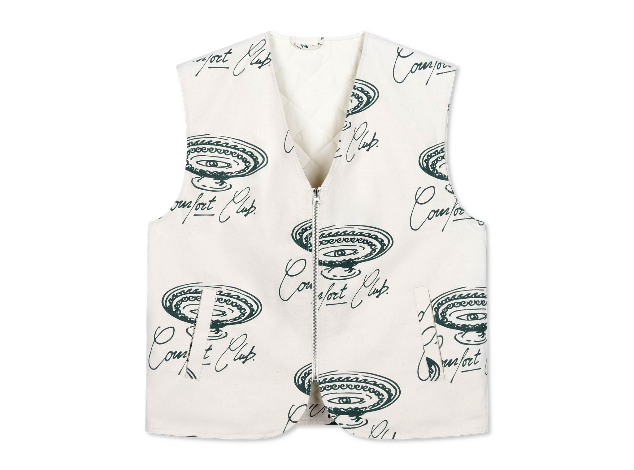 Comfort Club Meander Vest Off White CC54011 109