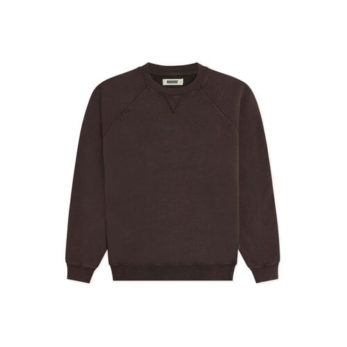 WBZhang Washed Logo Crew Brown 2446 652