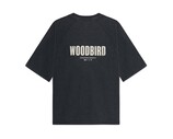 Woodbird WBBlake Washed Logo Tee Black 2446 454