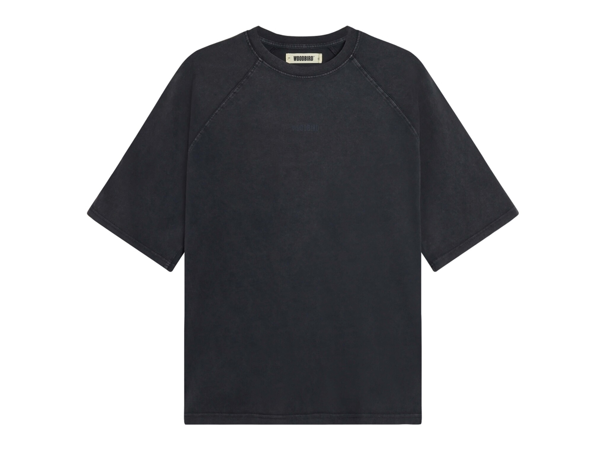 WBBlake Washed Logo Tee Black 2446 454 Woodbird WBBlake Washed Logo Tee Black 2446 454